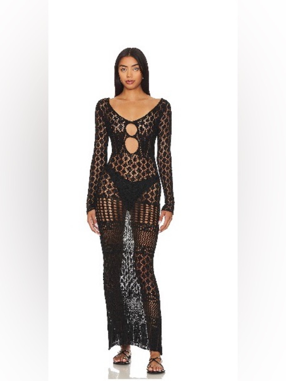 Crochet maxi dress